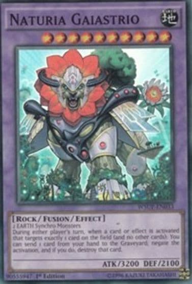 Naturia Gaiastrio World Superstars Yu-Gi-Oh! card