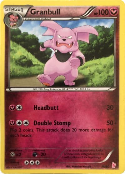 Granbull (#14) XY Trainer Kit: Sylveon & Noivern Pokemon card