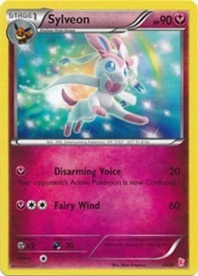 Sylveon (#15 - Non-Holo) XY Trainer Kit: Sylveon & Noivern Pokemon card