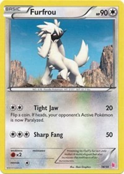 Furfrou (#16 - Sylveon) XY Trainer Kit: Sylveon & Noivern Pokemon card