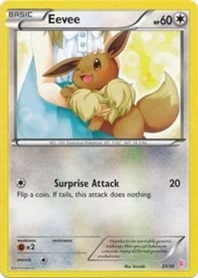 Eevee (21) XY Trainer Kit: Sylveon & Noivern Pokemon card