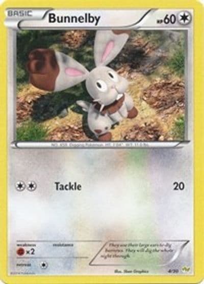 Bunnelby XY Trainer Kit: Sylveon & Noivern Pokemon card