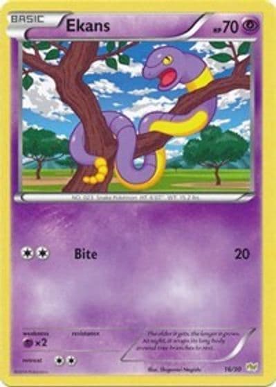 Ekans XY Trainer Kit: Sylveon & Noivern Pokemon card