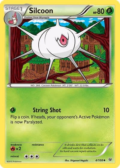 Silcoon XY - Roaring Skies Pokemon card