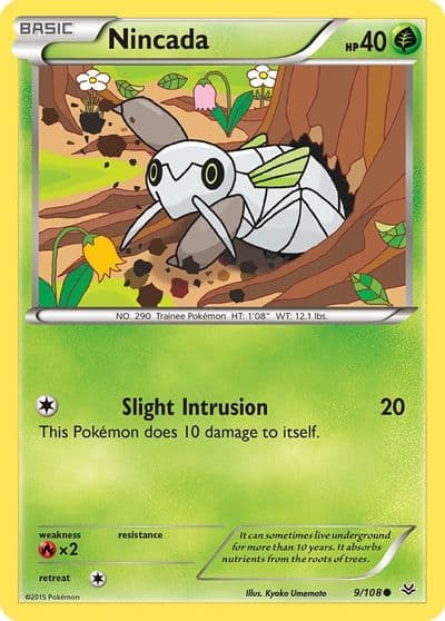 Nincada XY - Roaring Skies Pokemon card