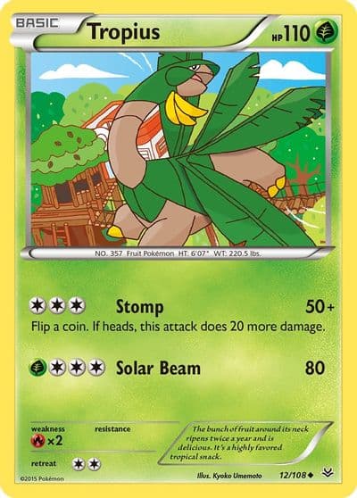 Tropius XY - Roaring Skies Pokemon card