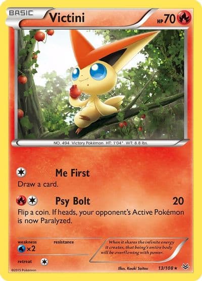 Victini XY - Roaring Skies Pokemon card