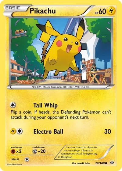 Pikachu XY - Roaring Skies Pokemon card