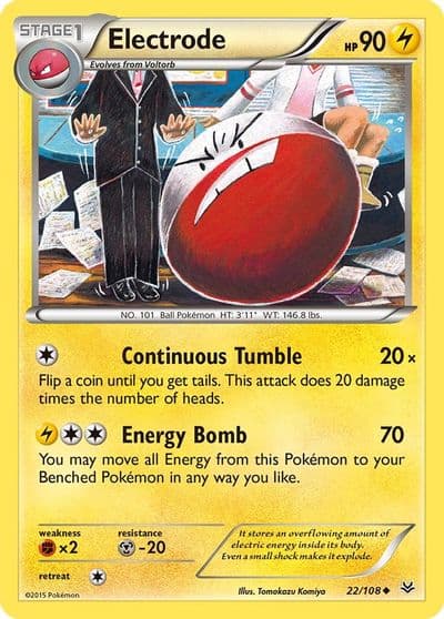 Electrode XY - Roaring Skies Pokemon card