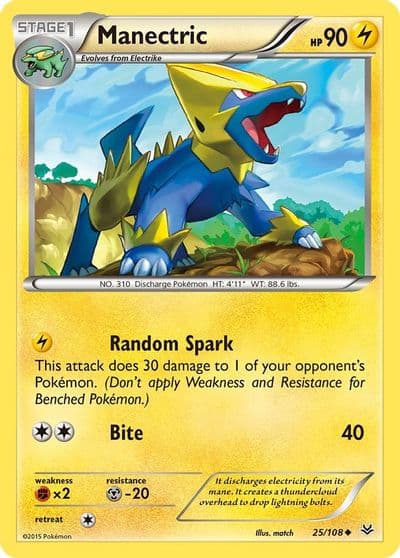 Manectric XY - Roaring Skies Pokemon card