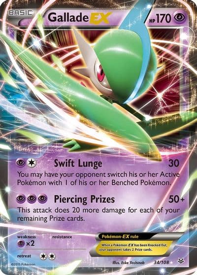 Gallade EX XY - Roaring Skies Pokemon card