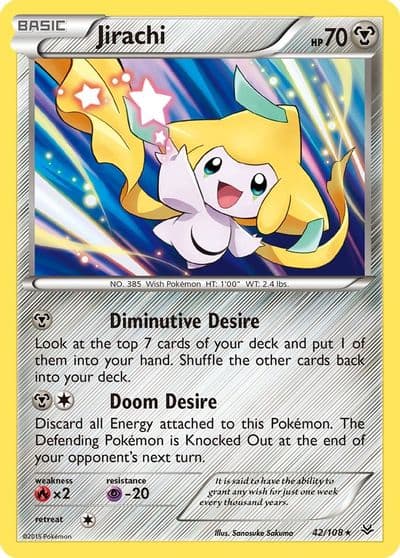 Jirachi XY - Roaring Skies Pokemon card