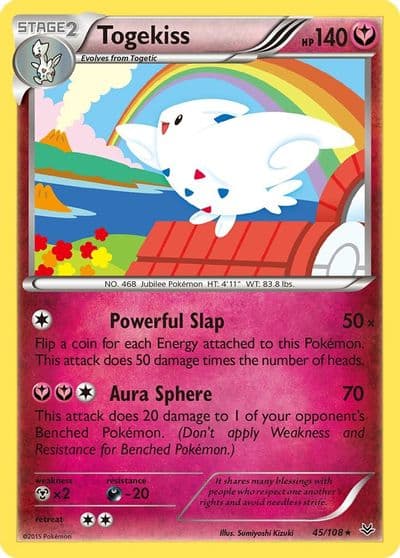 Togekiss (45) XY - Roaring Skies Pokemon card