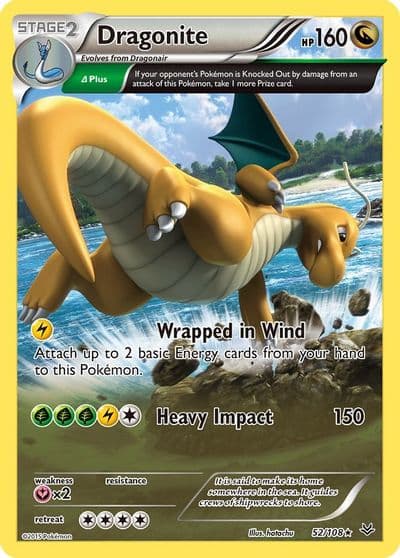 Dragonite (52 Delta) XY - Roaring Skies Pokemon card