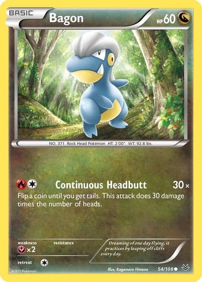 Bagon (54) XY - Roaring Skies Pokemon card