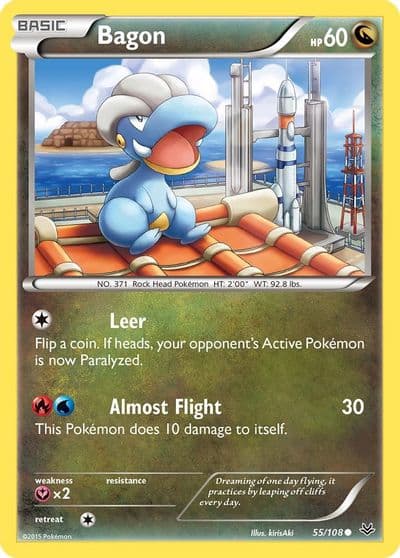 Bagon (55) XY - Roaring Skies Pokemon card