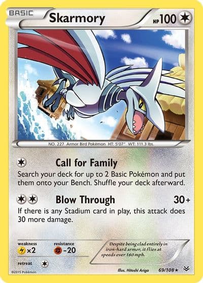 Skarmory XY - Roaring Skies Pokemon card