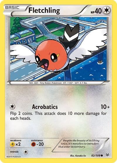 Fletchling XY - Roaring Skies Pokemon card