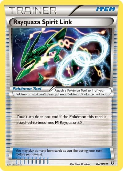 Rayquaza Spirit Link XY - Roaring Skies Pokemon card