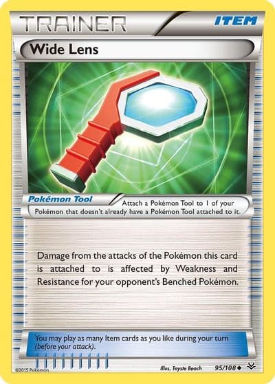 Wide Lens XY - Roaring Skies Pokemon card