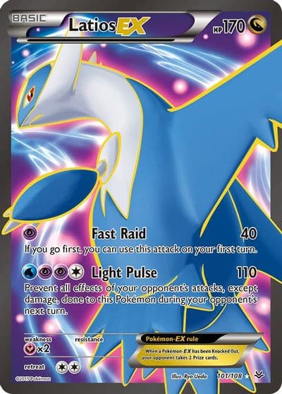 Latios EX (101 Full Art) XY - Roaring Skies Pokemon card