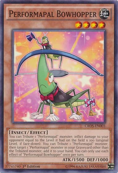 Performapal Bowhopper Crossed Souls Yu-Gi-Oh! card