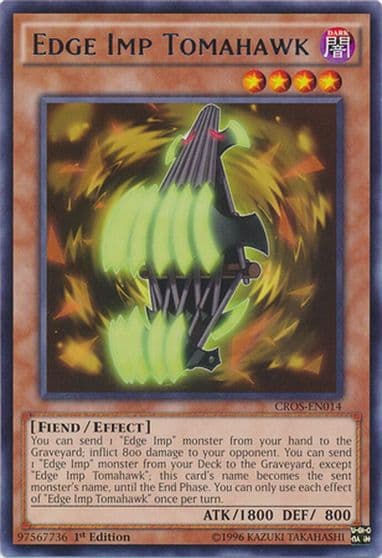 Edge Imp Tomahawk Crossed Souls Yu-Gi-Oh! card