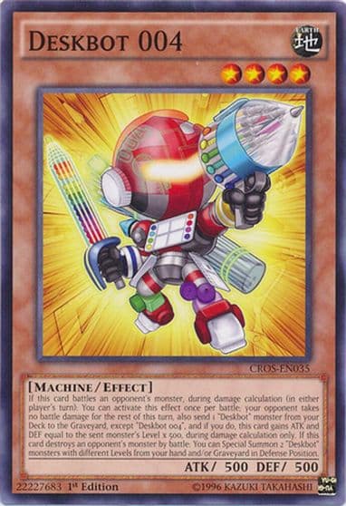 Deskbot 004 Crossed Souls Yu-Gi-Oh! card