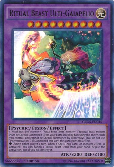 Ritual Beast Ulti Gaiapelio Crossed Souls Yu-Gi-Oh! card