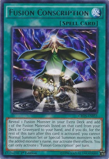 Fusion Conscription Crossed Souls Yu-Gi-Oh! card