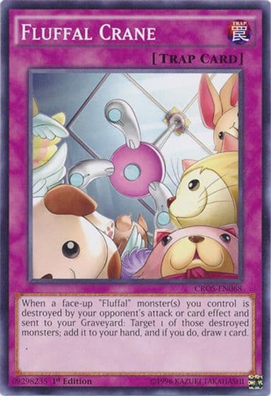 Fluffal Crane Crossed Souls Yu-Gi-Oh! card