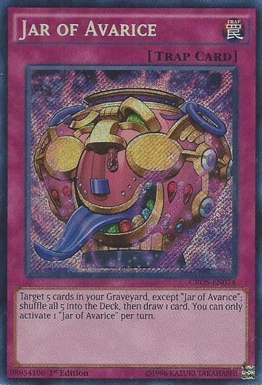 Jar of Avarice Crossed Souls Yu-Gi-Oh! card