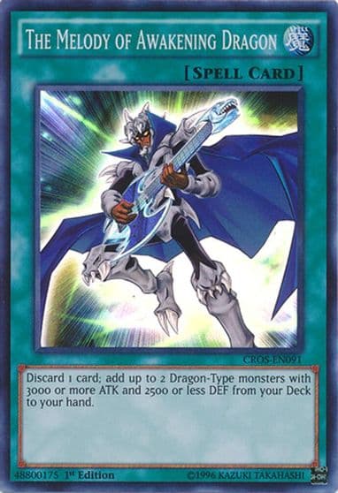 The Melody of Awakening Dragon Crossed Souls Yu-Gi-Oh! card