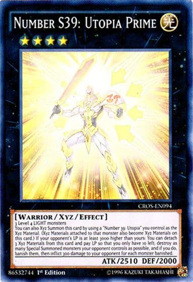 Number S39 Utopia Prime Crossed Souls Yu-Gi-Oh! card