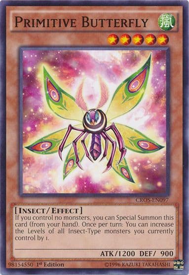 Primitive Butterfly Crossed Souls Yu-Gi-Oh! card