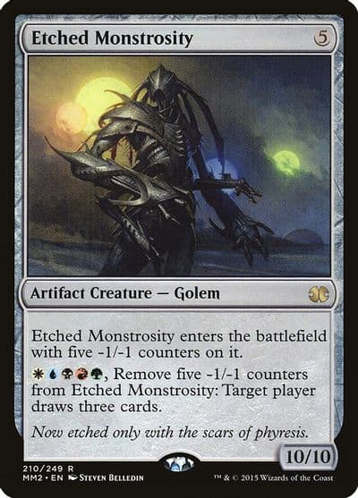 Etched Monstrosity Modern Masters 2015 Magic card