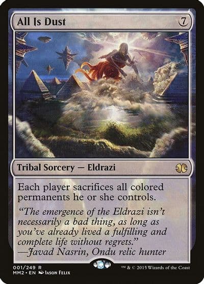 All Is Dust Modern Masters 2015 Magic card