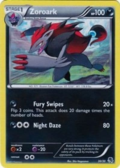 Zoroark (#17 Non-Holo) BW Trainer Kit: Excadrill & Zoroark Pokemon card