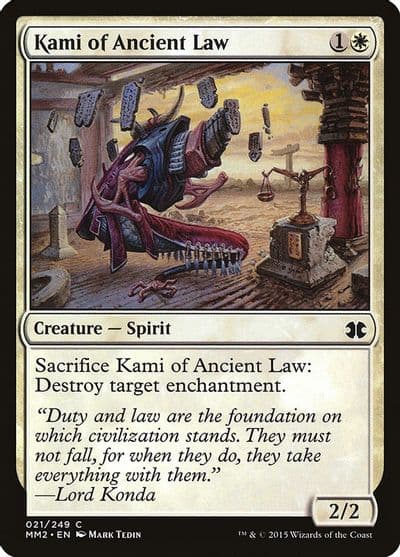 Kami of Ancient Law Modern Masters 2015 Magic card