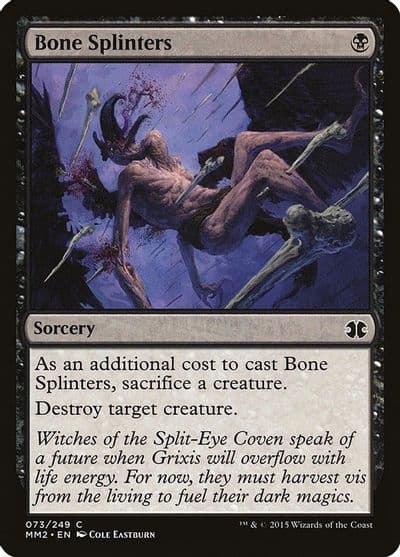 Bone Splinters Modern Masters 2015 Magic card