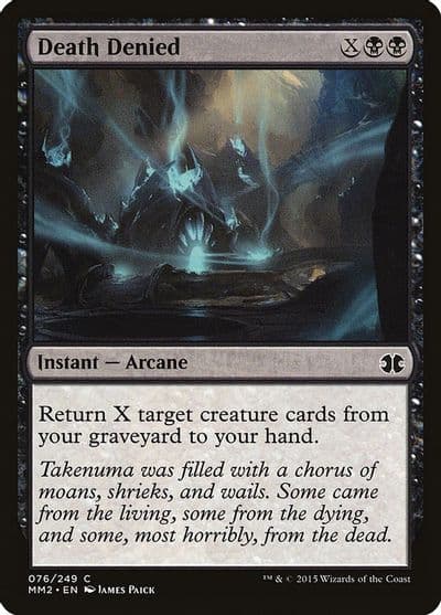 Death Denied Modern Masters 2015 Magic card