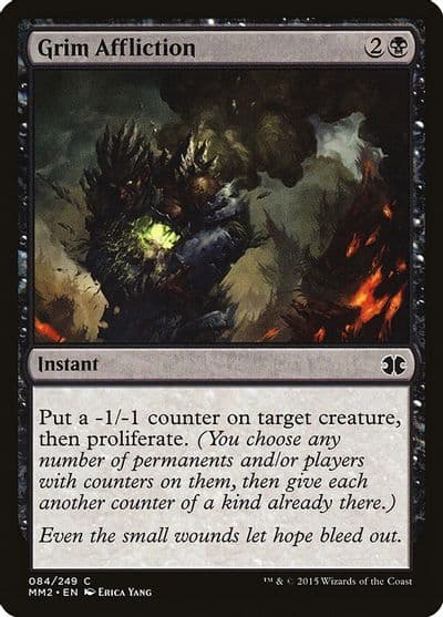 Grim Affliction Modern Masters 2015 Magic card