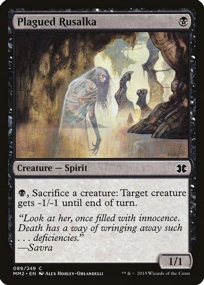 Plagued Rusalka Modern Masters 2015 Magic card