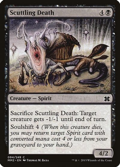 Scuttling Death Modern Masters 2015 Magic card