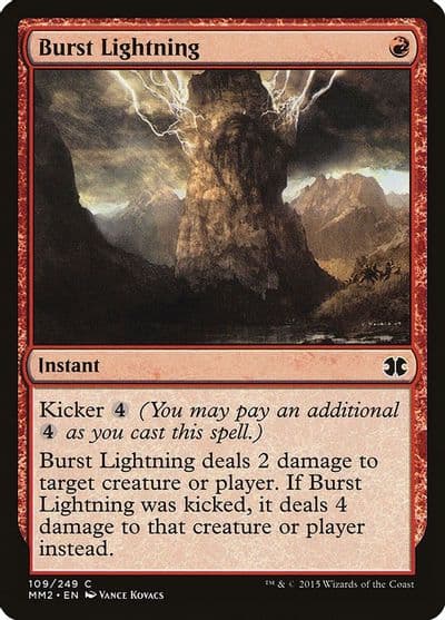 Burst Lightning Modern Masters 2015 Magic card