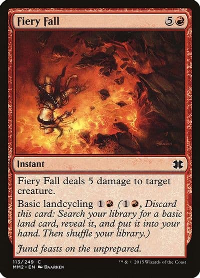 Fiery Fall Modern Masters 2015 Magic card