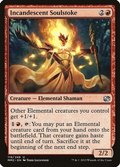 Incandescent Soulstoke Modern Masters 2015 Magic card