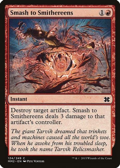 Smash to Smithereens Modern Masters 2015 Magic card