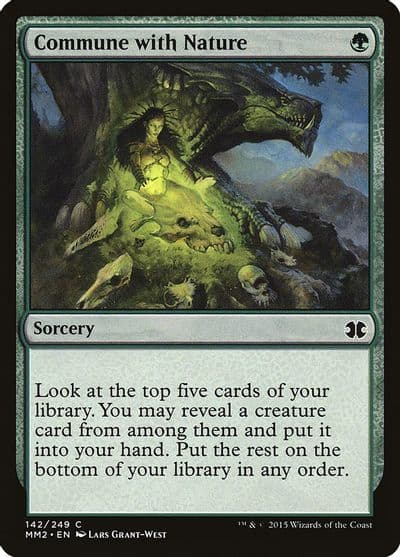 Commune with Nature Modern Masters 2015 Magic card