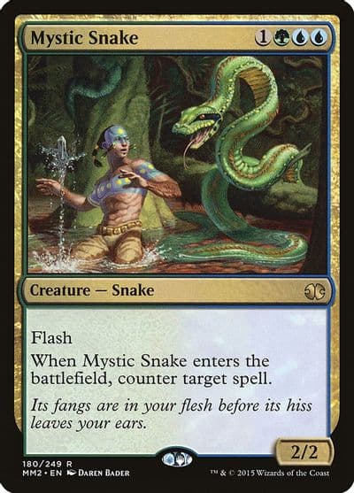 Mystic Snake Modern Masters 2015 Magic card